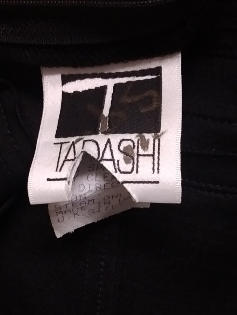Vtg Tadashi Women's Black Sheath Dress with Sheer Yoke and Pintuck Detail Size 6 - Picture 8 of 10